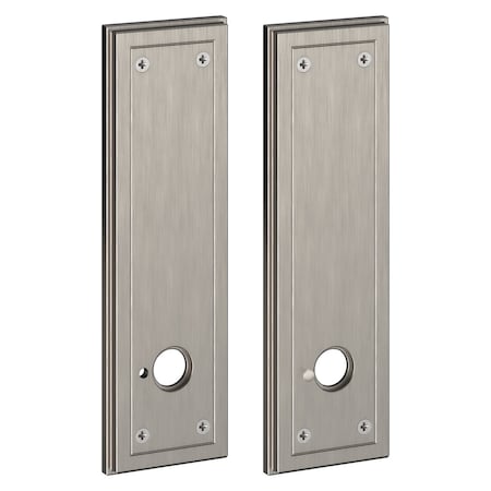 Baldwin Privacy Rosettes Lifetime Satin Nickel R051.056.PV